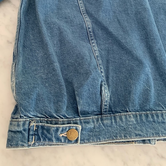 Lee x H&M denim jacket classic mid wash with slit pockets size M - Picture 5 of 13